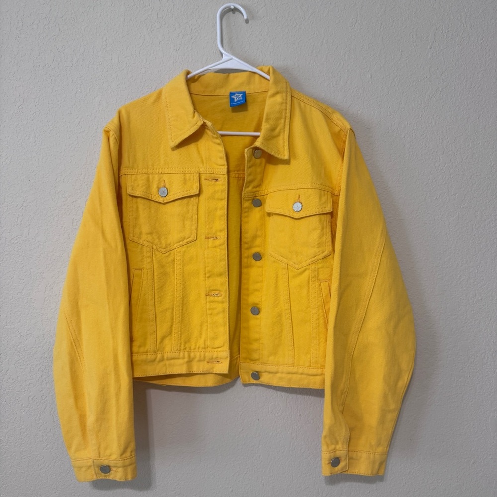 Emma Chamberlain High Key Yellow Denim Jacket
